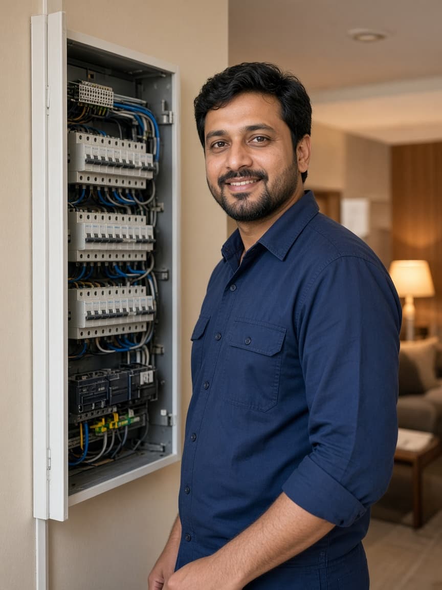 NOORIX electrician at a home panel