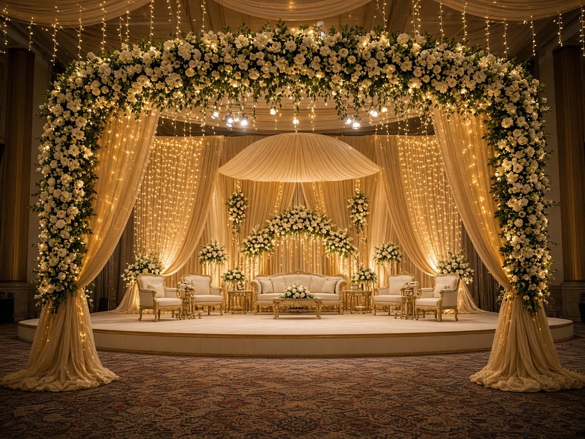 Wedding hall decoration